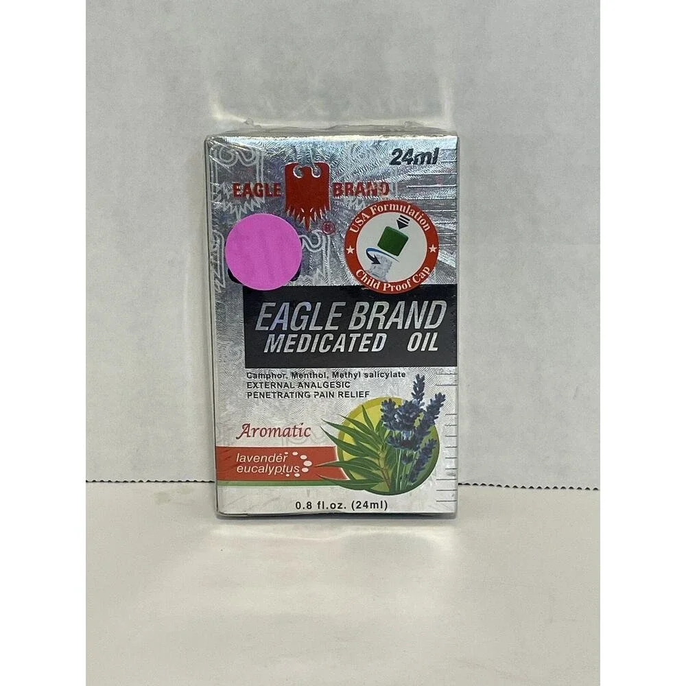 Eagle Brand Medicated Oil Aromatic Lavender Eucalyptus 24ml Pain Relief